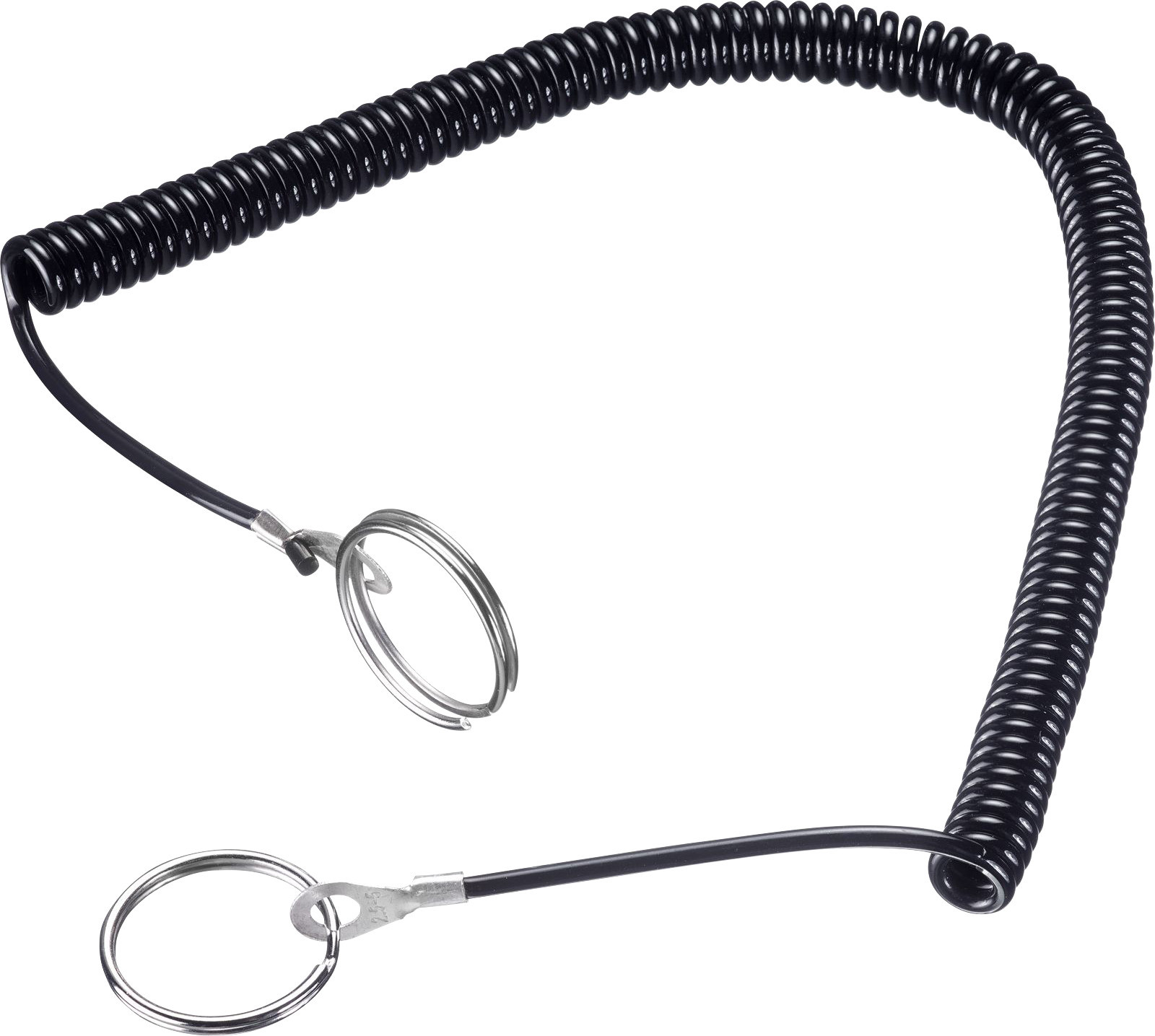 Spiralkette mit 2 Ringen